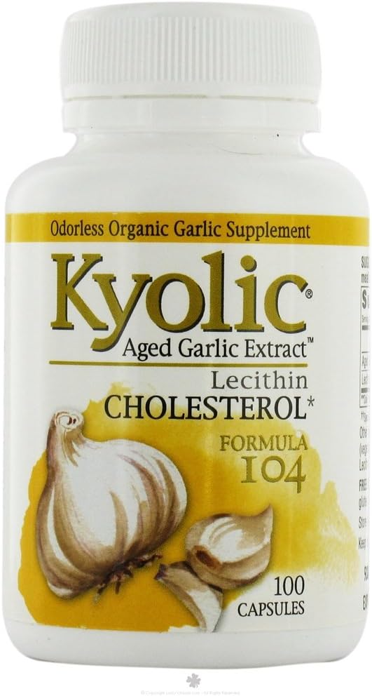 Kyolic - #104 extrakt z cesnaku s Lecithn - 100 kapsúl, 2 balenia