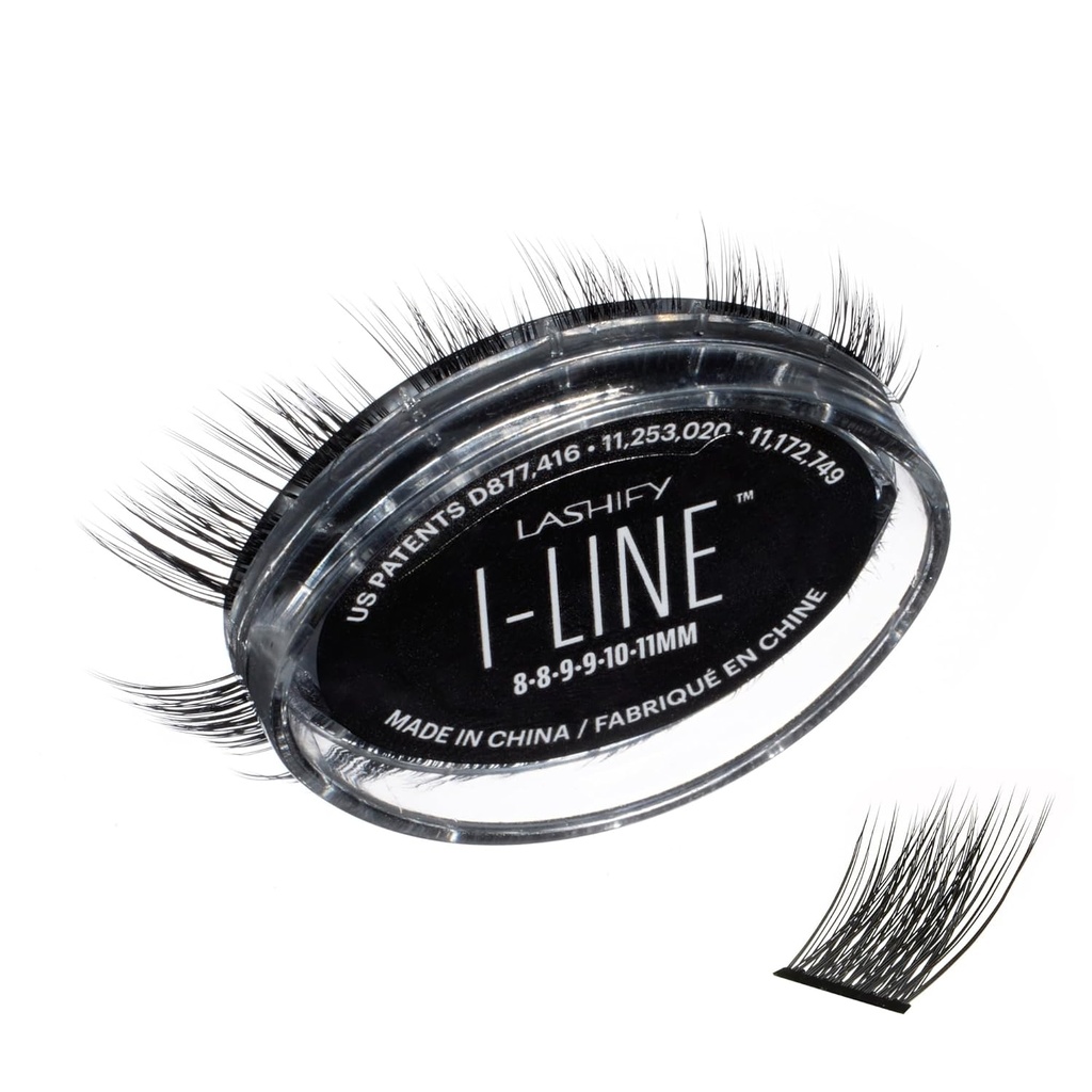 Lashife I-LineShort pred-Mapovaný Gossamer, Jednoduché DIY False Lashes vytvoriť uholný vzhľad a očné linky efekt