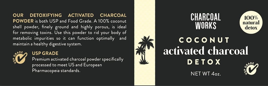 Coconut Activated Charcoal Powder by CHARCOAL WORKS 