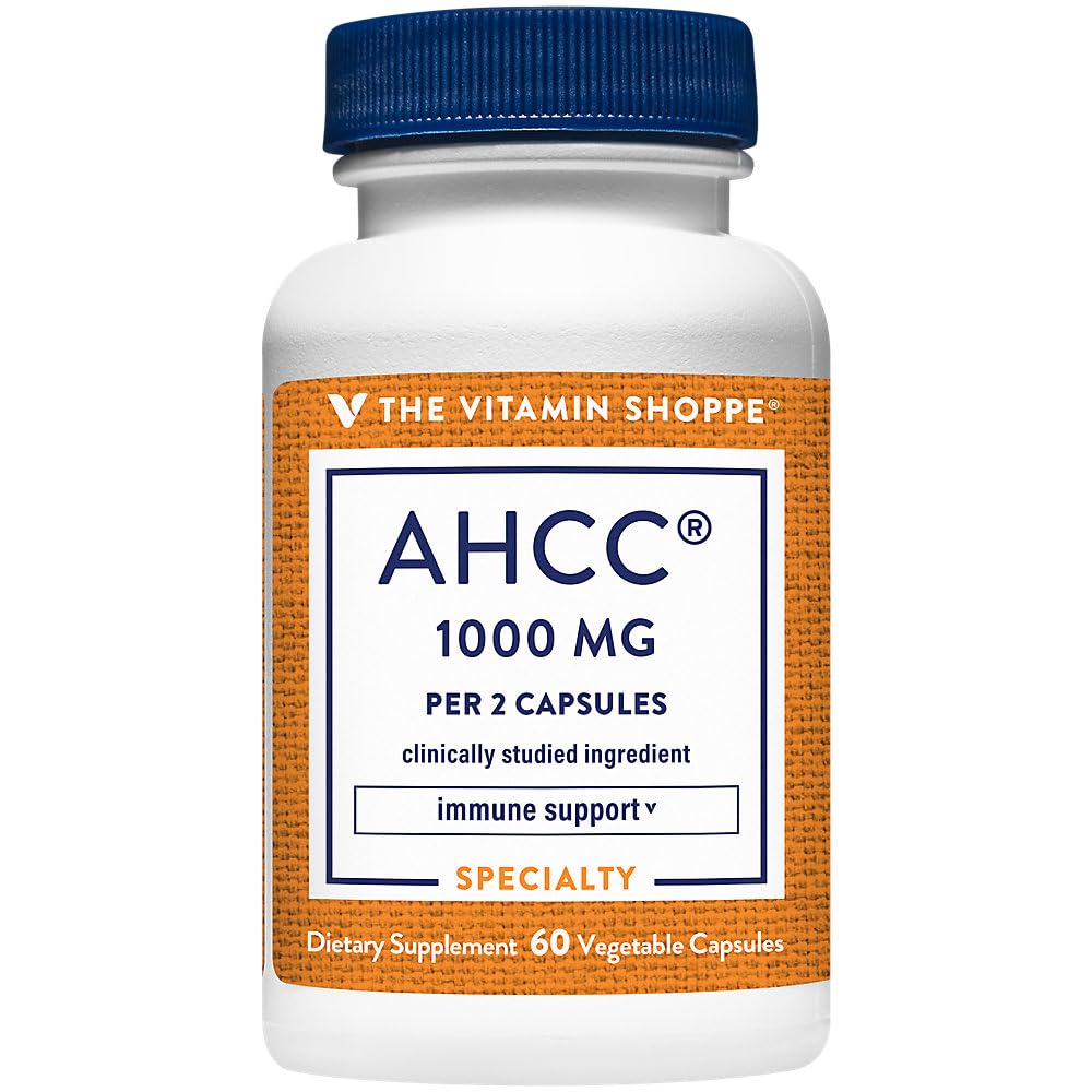 Vitamín Shoppe AHCC - 500 MG - od Immune Support (60 Veggie Kapsule)