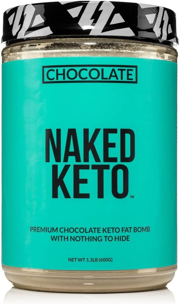 Nahá čokoláda Keto - Premium Čokoláda Keto Fat Bomb Powder - Nič umelé - Bezlepkové Keto Bomb Čokoláda Mct Powder s bez Gmos - 1,3 Lb