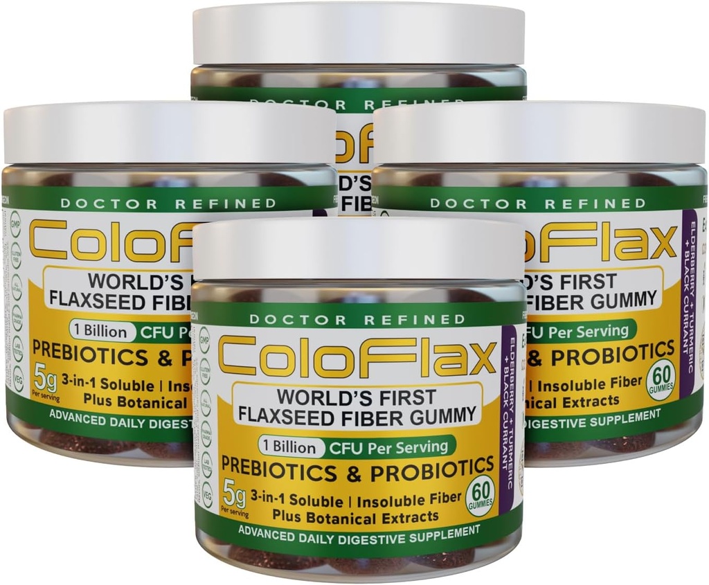 Organické ľanové semeno Fiber + Probiotické Gummies 