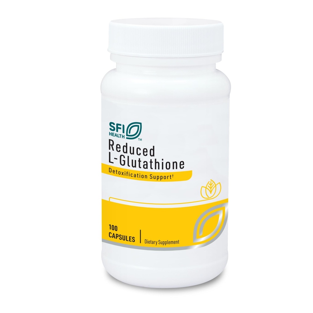 Klaire Labs SFI Health Redukované L-Glutatión 150 mg - Antioxidant Supplement with Magnézium for Liver, Detox & Immune Support - Active, Reduced Form - Hypoalergenic (100 Kapsule)
