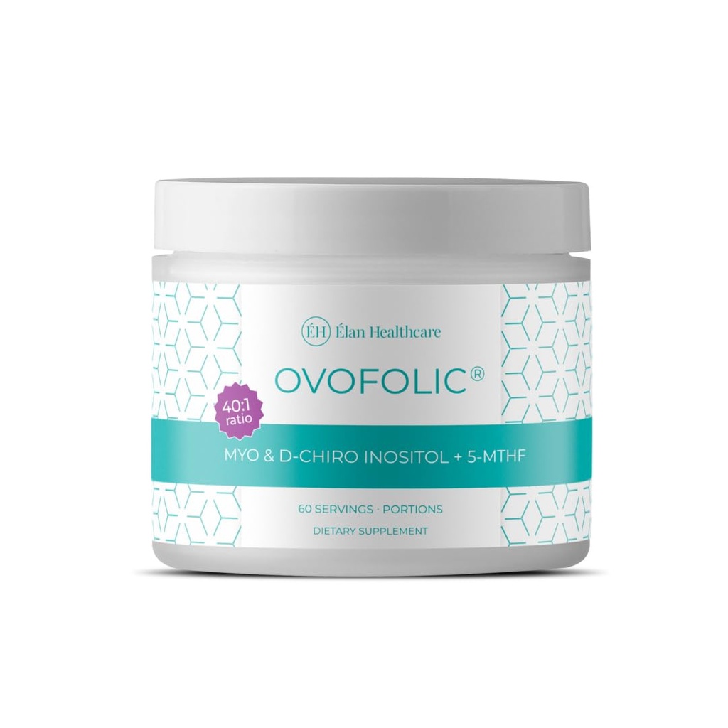 PCOS Supplement for Women - Boost Fertility, Hormonal Balance, a PCOS Support - Myo-Inositol, D-Chiro Inositol, Active Folát - High Potency PCOS Supplements (60 Servings, 129g Jar)