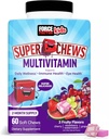 Silový faktor pre deti Multivitamínové Super žuvačky, Deti Vitamíny na podporu wellness, Imunitné zdravie, zdravie očí, a viac s 18 Vitamíny, Minerály, & Antioxidanty, 2-Mesačné zásobovanie, Multi-Flavor, 60 Mäkké žuvačky