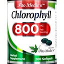 FITO MEDIC'S Lab - Chlorofyl - Pure - 800 mg per Serving- 200 Softgels - Chlorofyl Capsulses - Detox Cleans, Greens Supplements- Chlorofyl Pills - Ultra vysoká absorpcia.