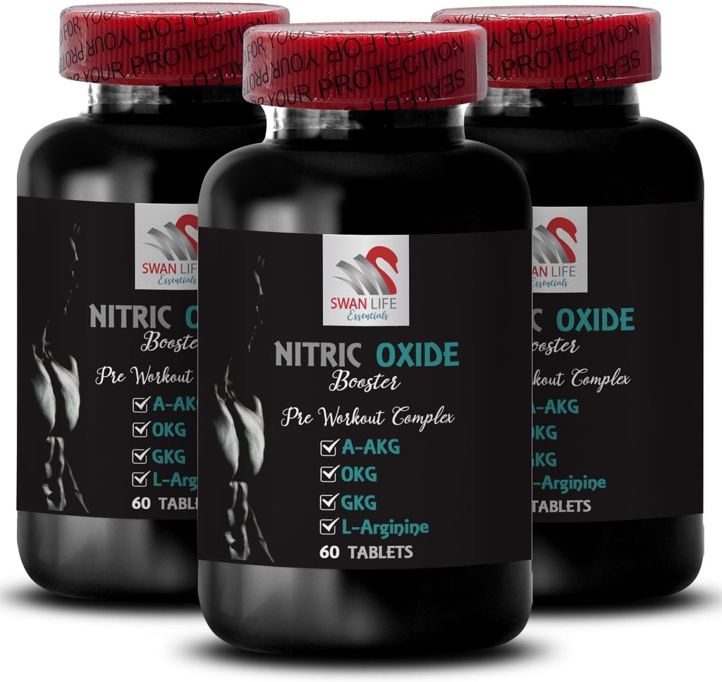 Doplnok cvičenia - NITRIC OXID BOOSTER - doplnky oxidu dusnatého pre mužov, doplnok oxidu dusnatého, doplnok výdrže, vytrvalosť booster, podpora tréningu, fitnes energie 3 Fľaša 180 Karty