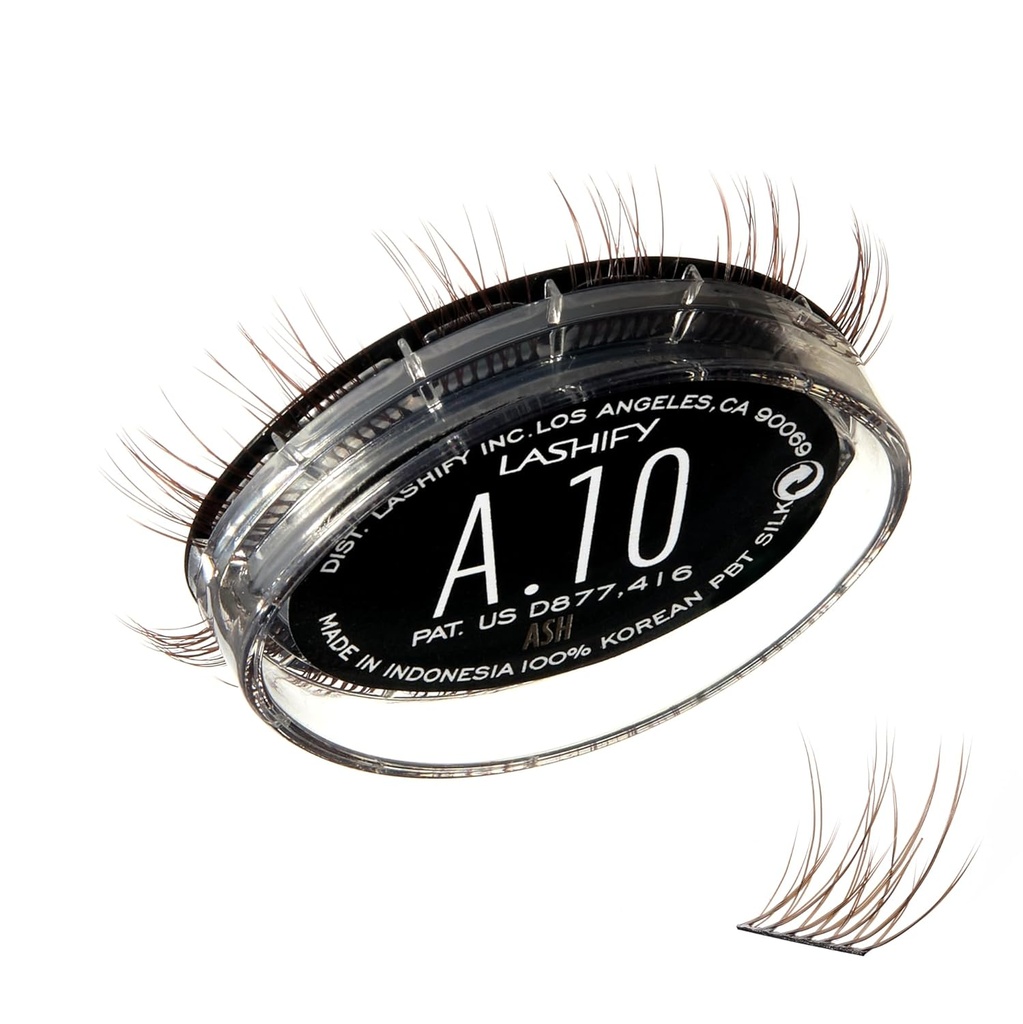Lashife zosilňovať 10 mm Gossamer predĺženie rias znovu naplniť, farba popola, DIY False Lashes pre prirodzený vzhľad