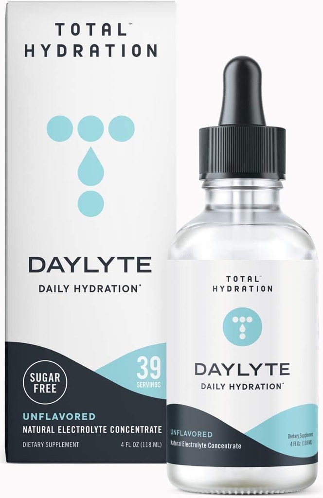 Electrolyte Supplement Bundle - 100 Keto Electrolyte Tablety + Daylyte Daily Hydration Unflavred (39 kvapky) pre vytrvalosť, Hydratácia, omladenie - bez kalórií, bez lepidla, Vegan