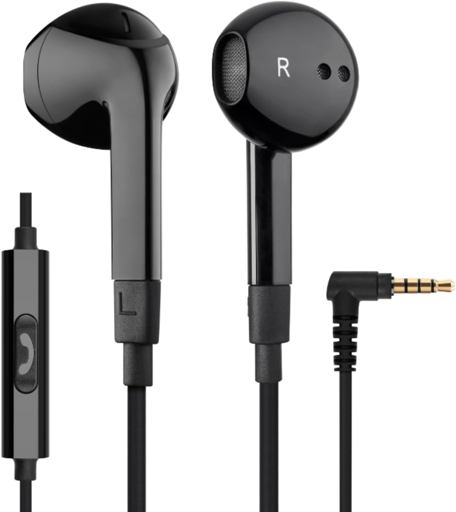 LUDOS FEROX Wired Earbuds in-Ear slúchadlá, 5-ročná záruka, slúchadlá s mikrofónom, Izolácia hlučnosti káblové pre 3,5 mm Jack Ušné putá pre iPhone, Samsung, Počítač, notebook, Deti, Školskí študenti