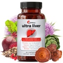 UpWellness Ultra Liver Supplement for Liver Support and Gallbladder Support - Powered by TMG, NAC Milk Thitle, and More - Pečeň čistí detox a opravy - 60 Kapsule