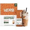 Slovo Caffeinated Energy Bars Mocha Chip (26g, Balenie 16) 110-Calorie Delicious Low Sugar Energy Bar - Vegan Gluten Free On-the Go Snack s 80mg zeleného čaju kofeín, Len skutočné potraviny zložiek