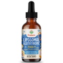 Prunucis 2000MG Lipozomálne Glutatión Tekutina, 98% Absorpcia, Aktívna forma L-Glutatión Supplement, Vegan Friendly, Výkonný Antioxidant komplex pre imunitný systém, Starnutie Detoxikácia, 2 FL.OZ