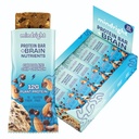 Mindright Superfood Vegan Protein Bar - Gluten Free, Non-Gmo, Nízky cukor - Brain Food Snack na zlepšenie nálady, energie, a zameranie - balenie 12 (Chocolate Chip Crunch)