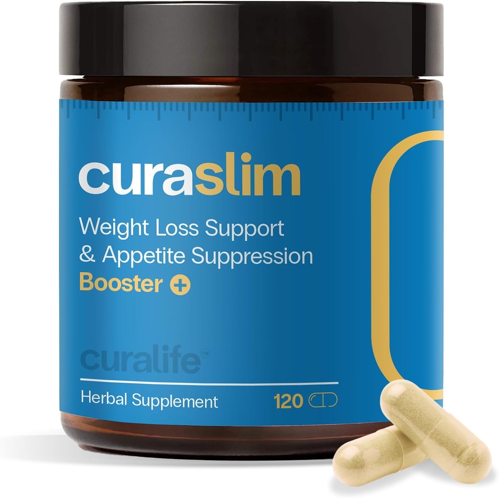 Curaslim Chudnutie Doplnok 10 Natural Ingredients, Berberine, 5HTP, Chróm, Chróm, Chrumkavý Cuppressant, Metabolizmus Booster, Energetická podpora 120 Kapsule