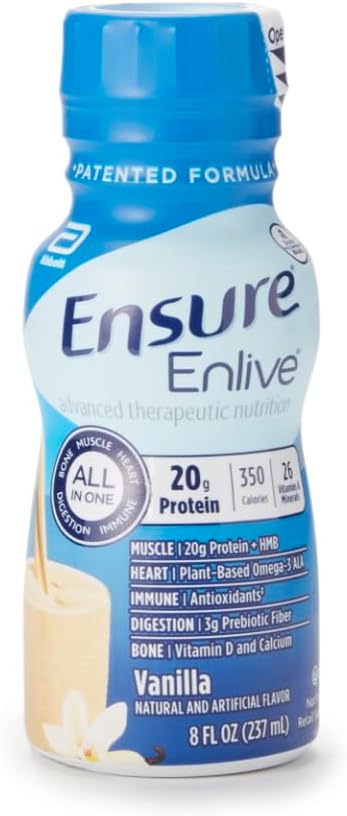 Zaistite Enlive Advanced Terapeutické Nutrition Shakes, Vanilla, 8oz fľaše, Prípad 24