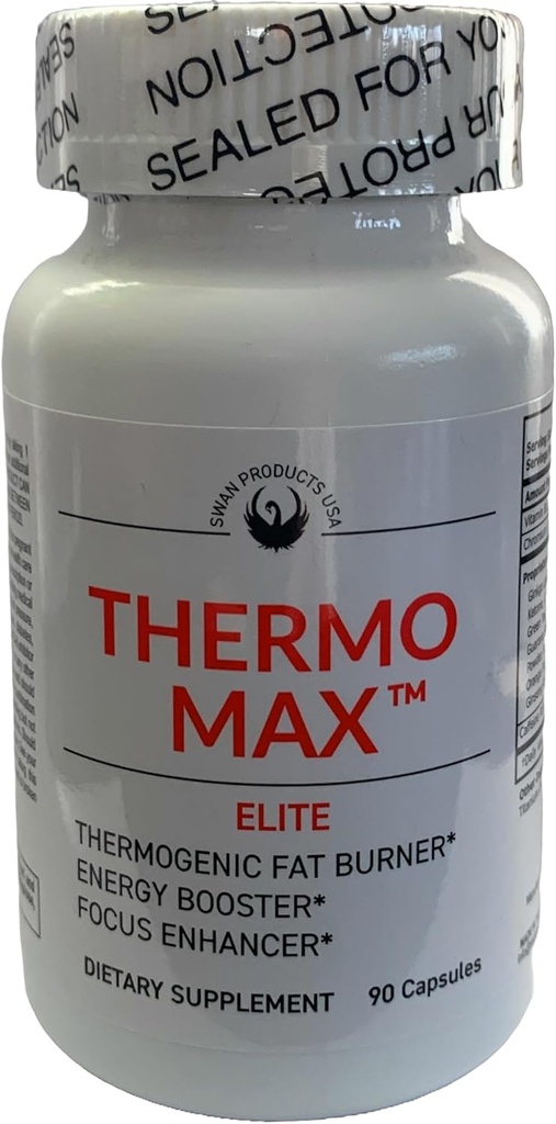 Thermo Max Elite - Termogénny spaľovač tukov, Extreme Energy Boosters, chudnutie, 90 Diet pilulky