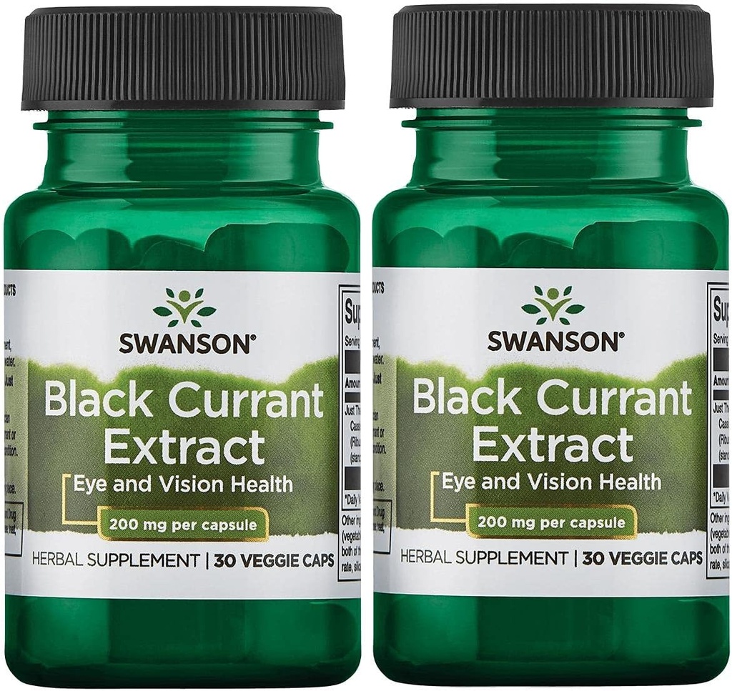 Swanson Black Currant Extract 200 mg 30 Veg Caps 2 balenie