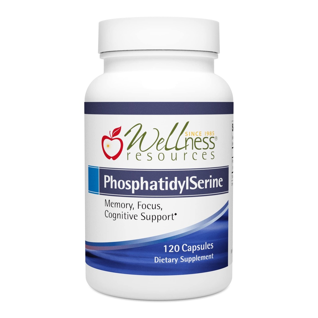 Wellness Resources FosfatidylSerine Soy-Free slnečnica Zdroj (100mg, 120 Kapsule) Non-GMO, Vegan ...