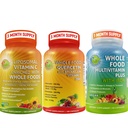 Kompletné denné vitamíny - Quercetin s Hypromelóza Supplement Bundle up s multivitamínom Plus pre mužov a ženy so železom a lipozomálnym vitamínom C tekutý gél - na imunitnú, respiračnú, trávivú podporu