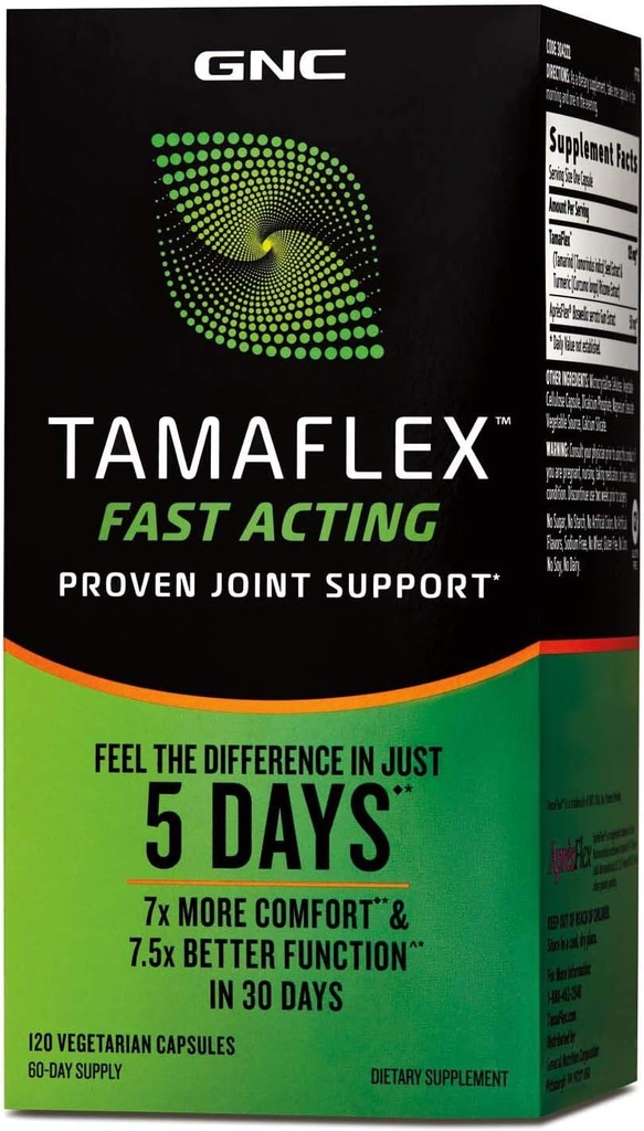 GNC TamaFlex Fast Acting, Joint Support, 120 Vegetariánske kapsule