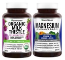 FarmHaven Milk Thistle Kapsule & Magnézium Glycinate & Mateo Complex w/Vitamin D3