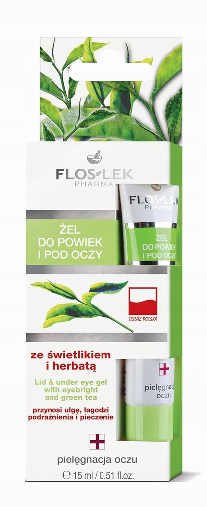 Veko & pod očným gélom s očným a zeleným čajom 15 ml