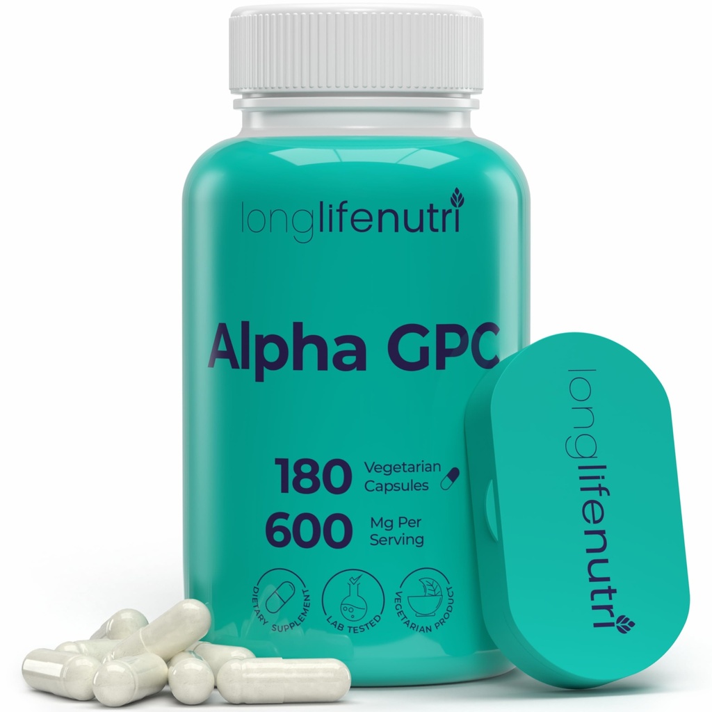 Alpha GPC Choline Supplement 600mg 