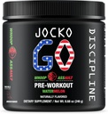 Jocko Fuel Pre Cvičenie Powder s L-Citrulline, Nootropic & Caffeine pre vytrvalosť a vytrvalosť - Keto, Low Sugar Blend for Distance Running, Cycling, Jiu Jitsu - 30 Servírovanie (Watermelon)