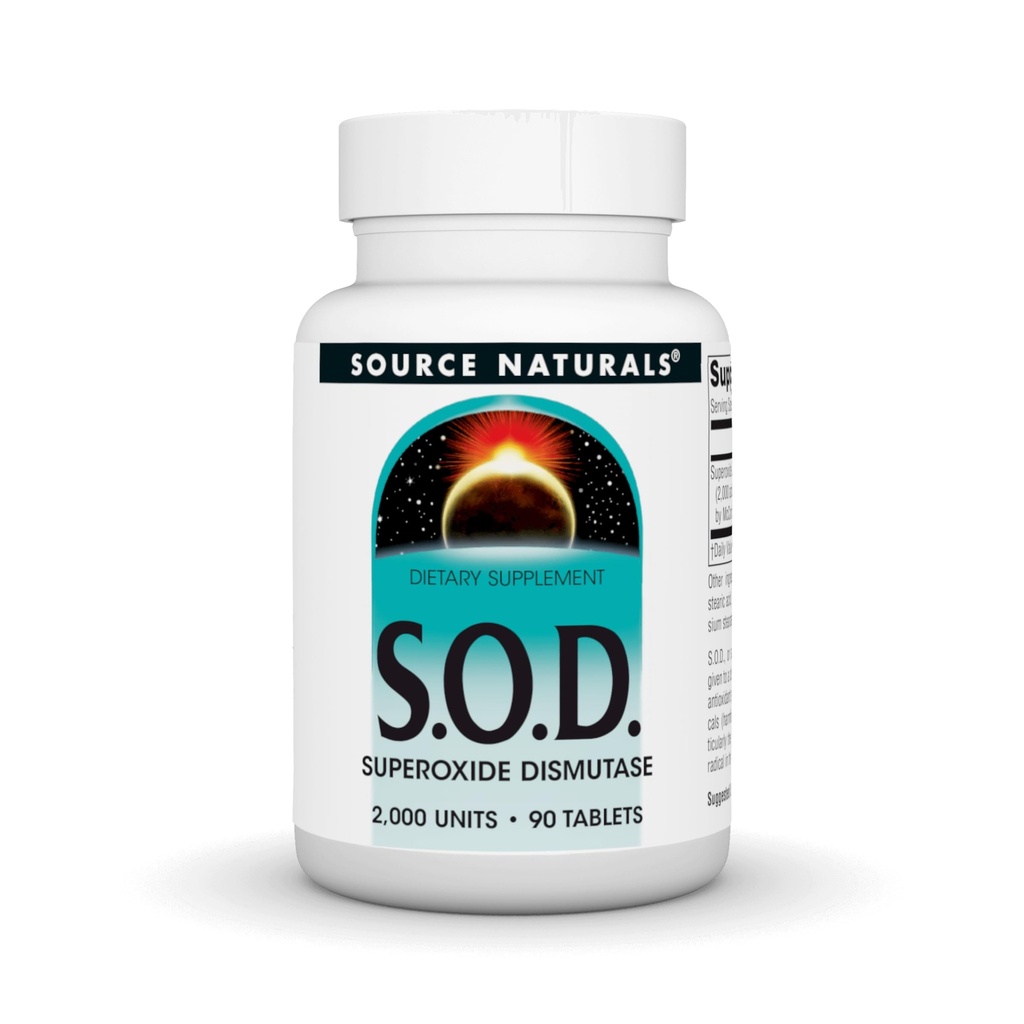 Zdroj Naturals S-O-D, Superoxid dismutáza - Dietary Supplement - 90 tabliet