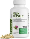 Bronson Milk Thitle 1000 MG Silybum Marianum Antioxidant a podpora zdravia pečene - Non- GMO, 300 kapsúl