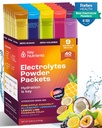 KĽÚČOVÉ NUTRIENTY Elektrolyty prášok balíčky bez cukru - 5 Delicious chute v hydratačných balíčkov 40 balíček - lepok zdarma Electrolytes prášok balíčky