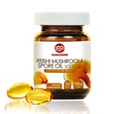 Organic Reishi Mushrom Spore Oil Supplement-USDA Ganoderma Lucidum Extract Capsule-Immune System Natural Energy for Wellness&Liver Support-Vegan, Non-GMO Gluten Free, 30 Veggie Softgels