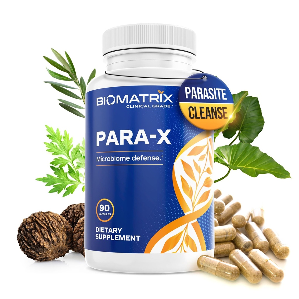 BioMatrix para-X Digestive Cleanse Supplement, Bylinné Formula 