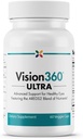 Prestať starnúť teraz - Vision360 Ultra AREDS2 - Vision and Eye Health - Eases Eye Kmeň a únava - Vitamín C, Vitamín E, Vitamín D3, Vitamín B2 a B12, Zinok, meď, astaxantín, luteín - 60 Vkaps