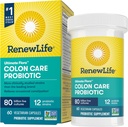 Renew Life Adult Colon Care Probiotic Supplement, Gluten, Dairy & Soy Free, 80 miliárd CFU na kapsulu, 60 kapsúl (Backage May Vary)