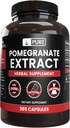 Pure Original Ingredients Pomegranate Extract (365 Kapsule) No Magnézium Or Rice Fillers, Always Pure, Lab Overified