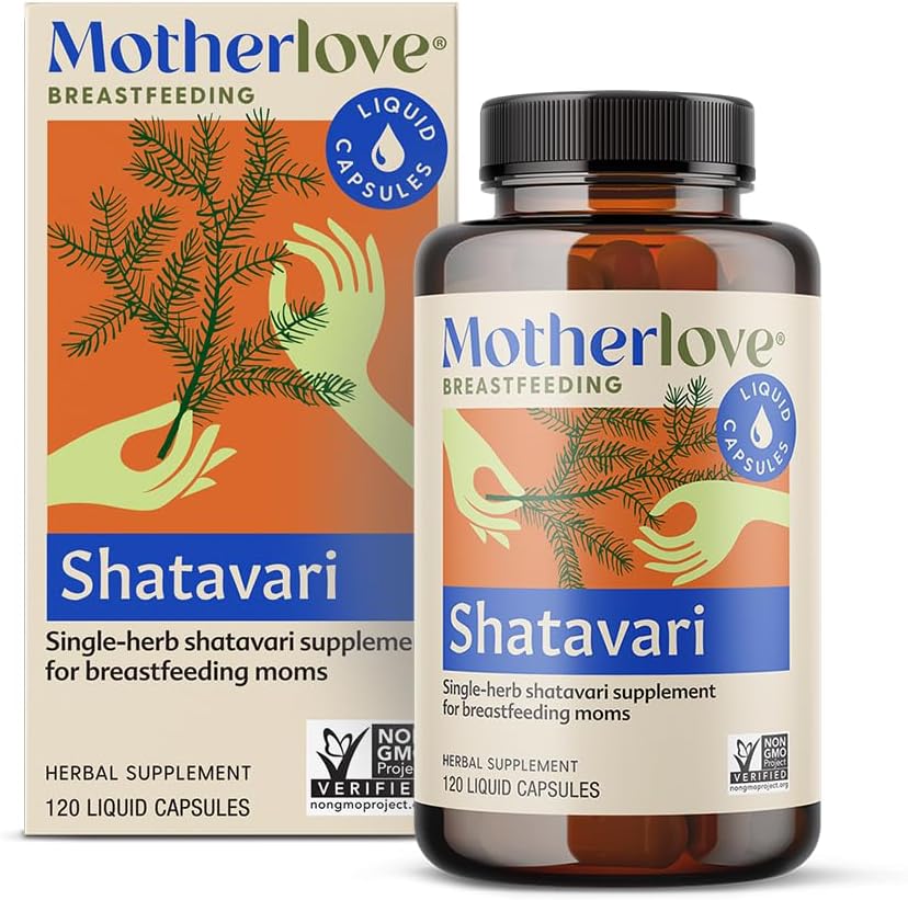 Motherlove Shatavari (120 Liquid caps) Laktácia Doplnok na podporu materského mlieka počas Menstruation