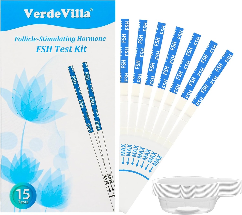 15 balenie Menopauza Test prúžky doma, FSH test Perimenopauza Test Hormone Balance pre ženy nad 30 Hormonálny test