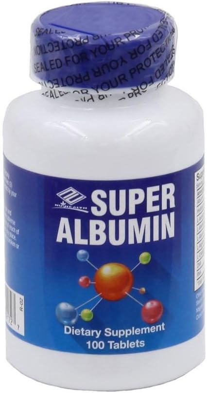 Super Albumín (100 tabliet) - 12 balení Nu-Health