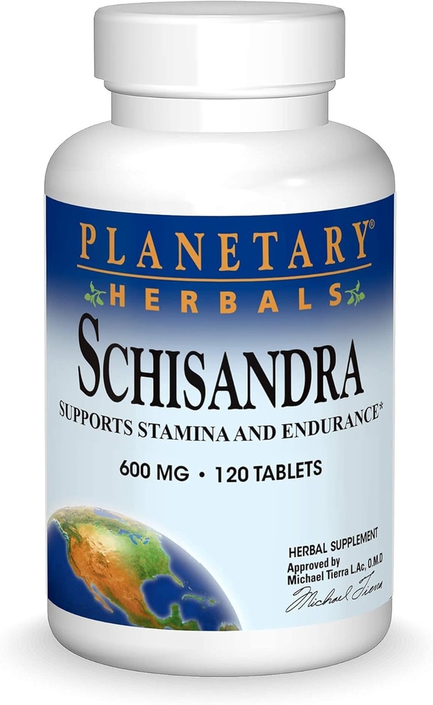 Planetárne byliny Schisandra Tablety, 600 mg, 120 gróf