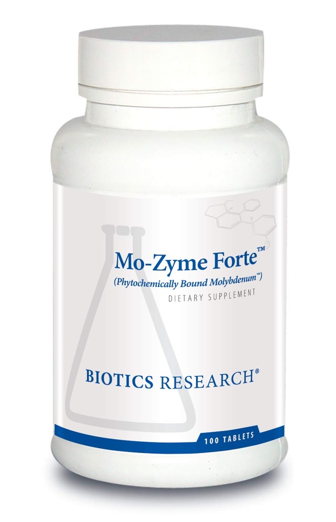 Biotics Research MoZyme Forte Molybdén 150 μg, Podpora pečene, Detoxikácia, Essential Trace Element, Zdravý metabolizmus, Antioxidant Podpora 100 tabliet