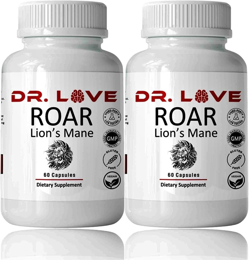 DR miluje Roar Lions Mane Supplement, 60 Kapsule (2)