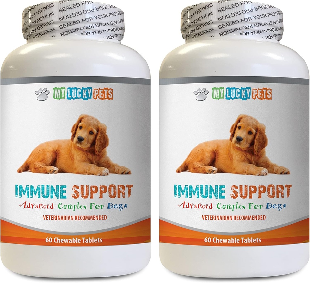 k9 Power Immune Dog - Pes Immune Support - Celkové zdravie a Wellness Boost - ANTIOXIDANT - Zdravie pečene - Turkumický kurkumín pre psy - 2 fľaše (120 Treats)