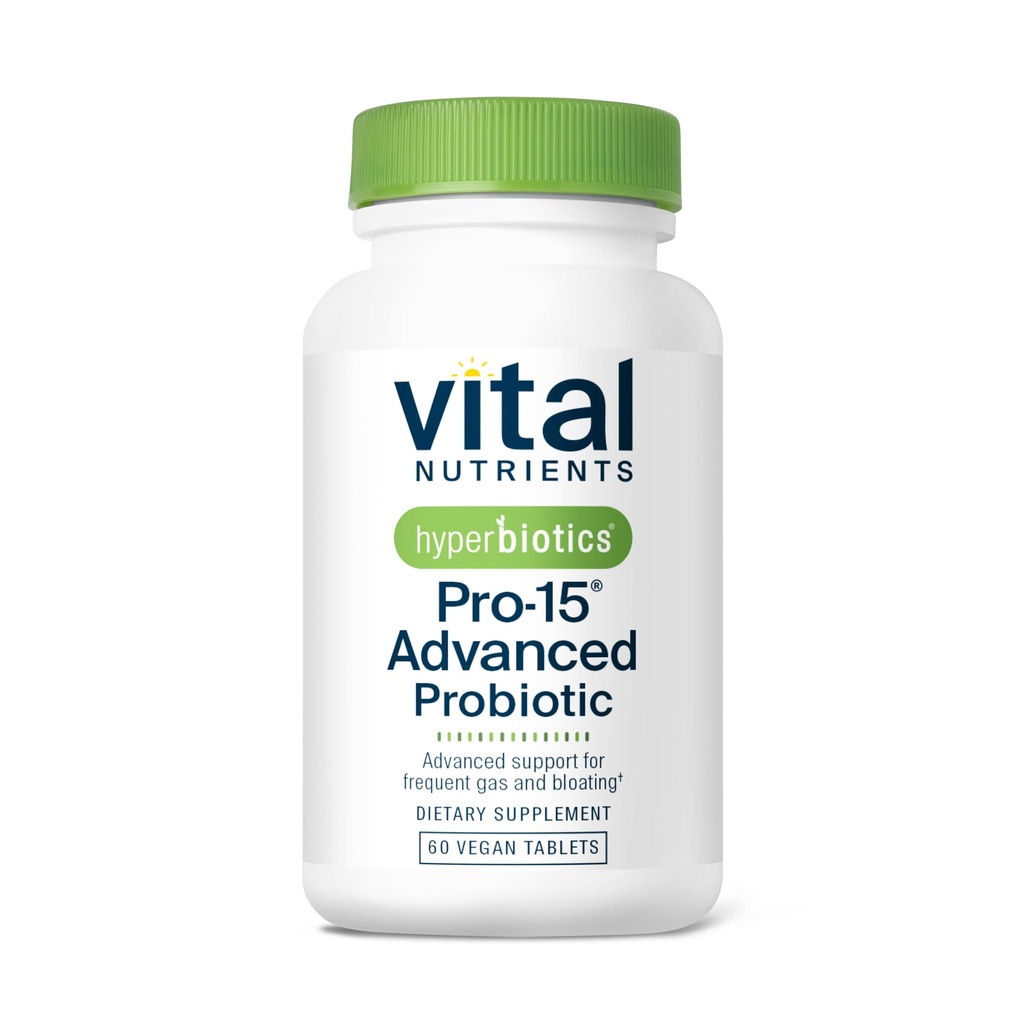 Hyperbiotiká Vital Nutrients Pro-15 Advanced Probiotiká pre ženy a mužov 15 Kmene + Kivi 