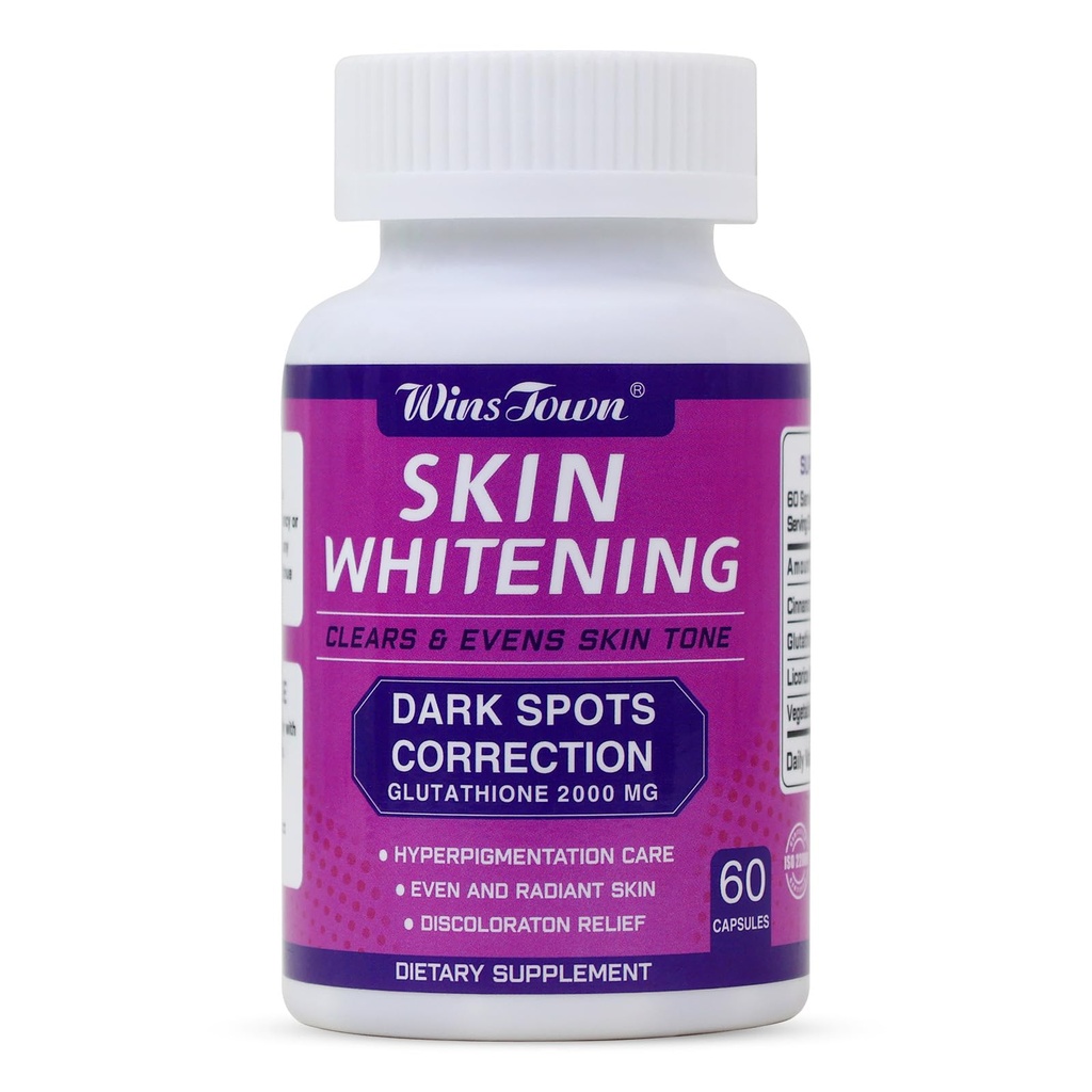 AIHIYO Skin Whitening Capsule, Clears & Evens Skin Tone, Dark Spots Corection, 60 Count