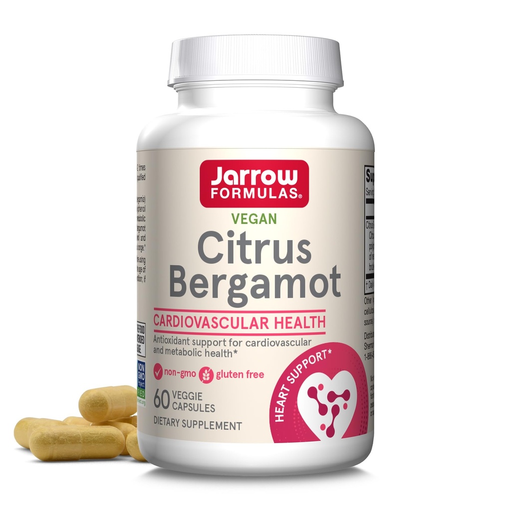 Jarrow Formulas Citrus Bergamot Herbal Supplement 500 Mg 60 Count