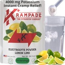 Krampade Original Lemon Lime 4K, 4000 mg Draslík Instant Cramp Relief Electrolyte Drink Powder