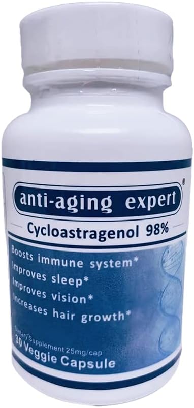 Cykloastragenol 98% Mikronizovaný 25 mg, 30 Vegetariánskych kapsúl, 1 fľaša