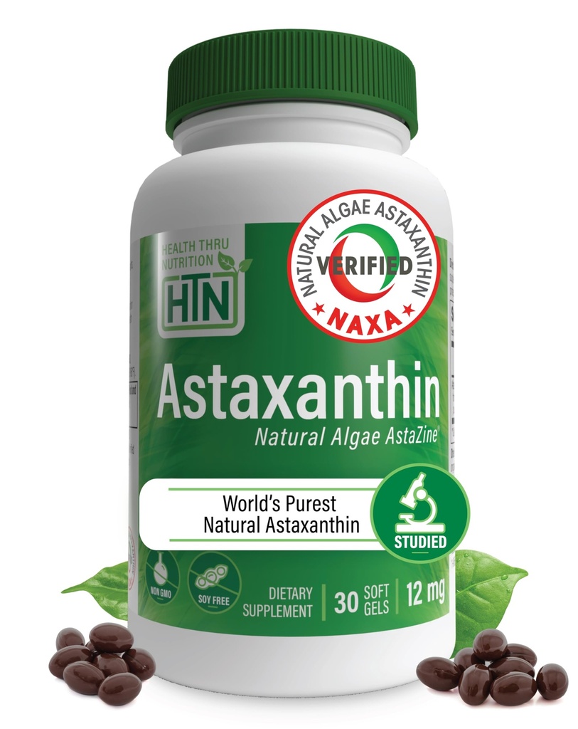 Zdravie Thru Nutrition Astaxantin Triple Strength 12mg Supplement 30 Softgels 